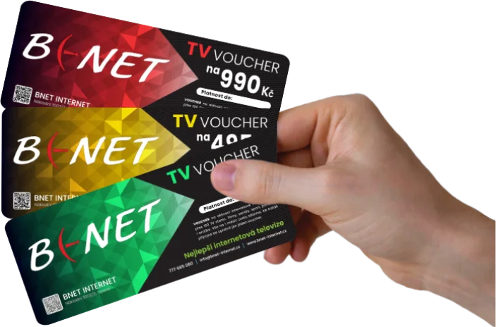 Voucher - poukaz na 6 měsíců sledování TV